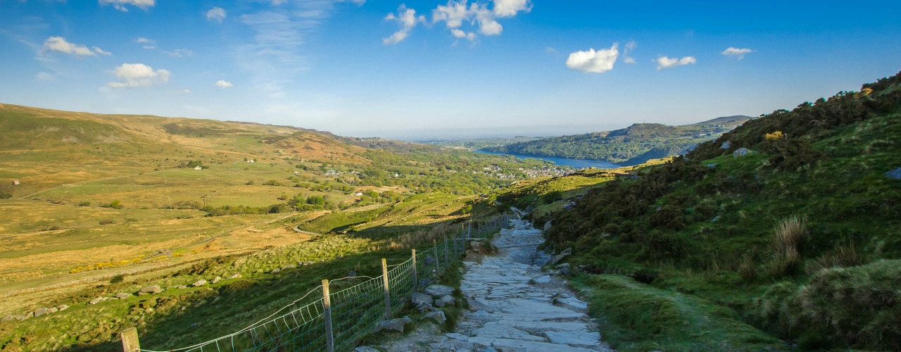 Snowdon mountain foot path, North Wales