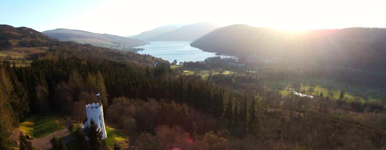 The White Tower of Taymouth Castle, Scotland