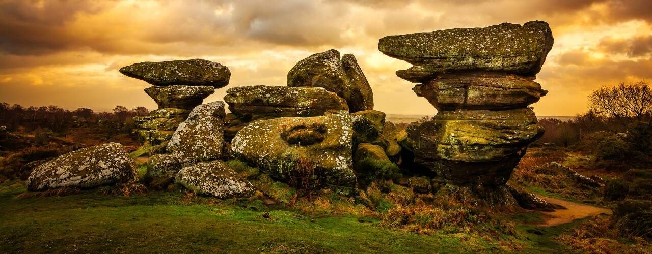 Rock stacks in the Yorkshire Dales