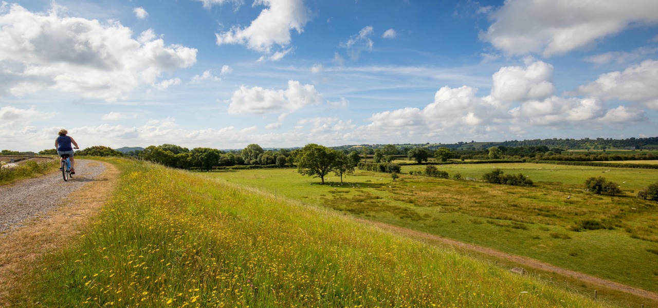 Cycling in the Cheddar countryside