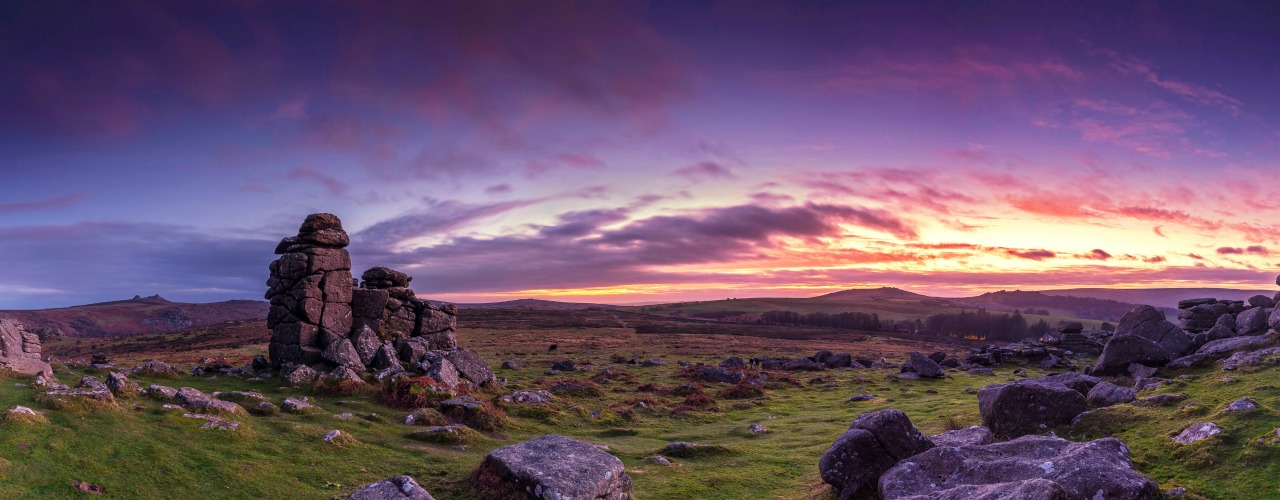 Hound Tor medieval village in Devon