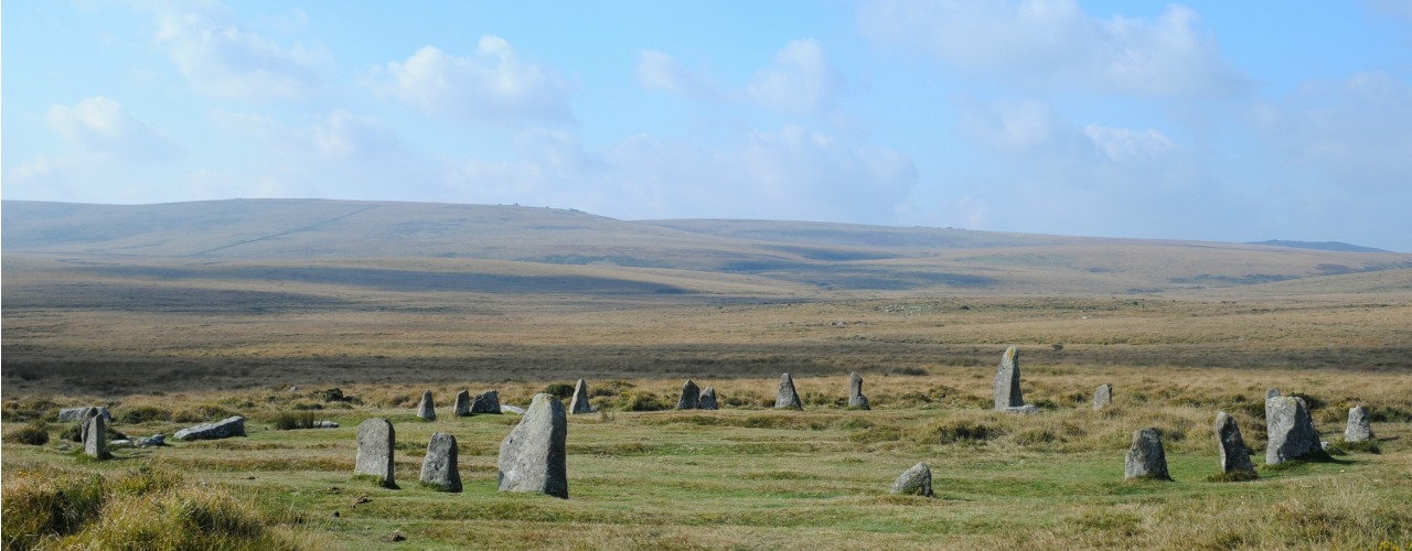 Scorhill stone circles in Devon