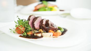 delicious restaurant meal