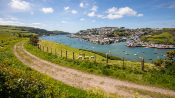 A walking route near Salcombe