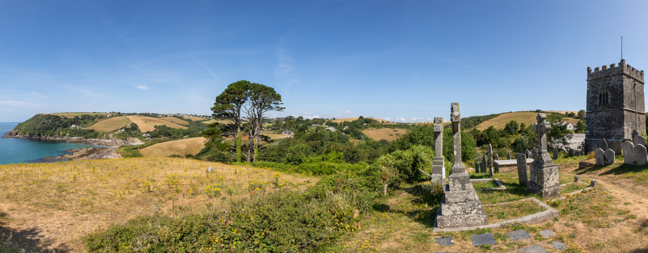 A historic church by the sea