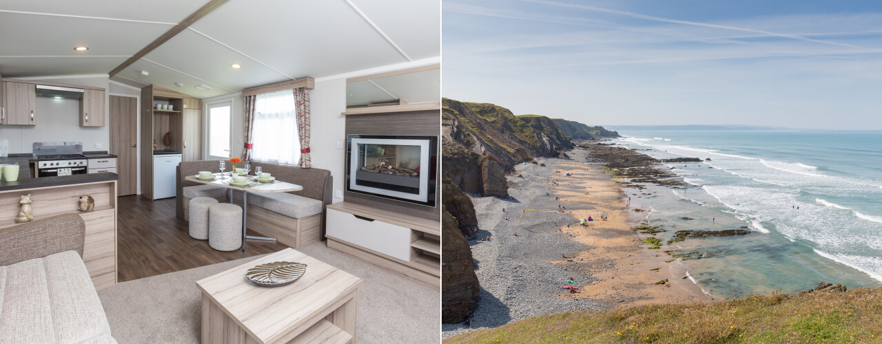 Bude Caravan Park near Sandymouth