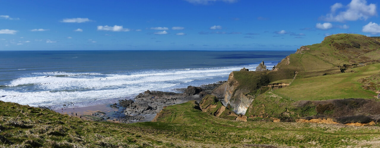 Sandymouth, a dog-friendly destination in Cornwall