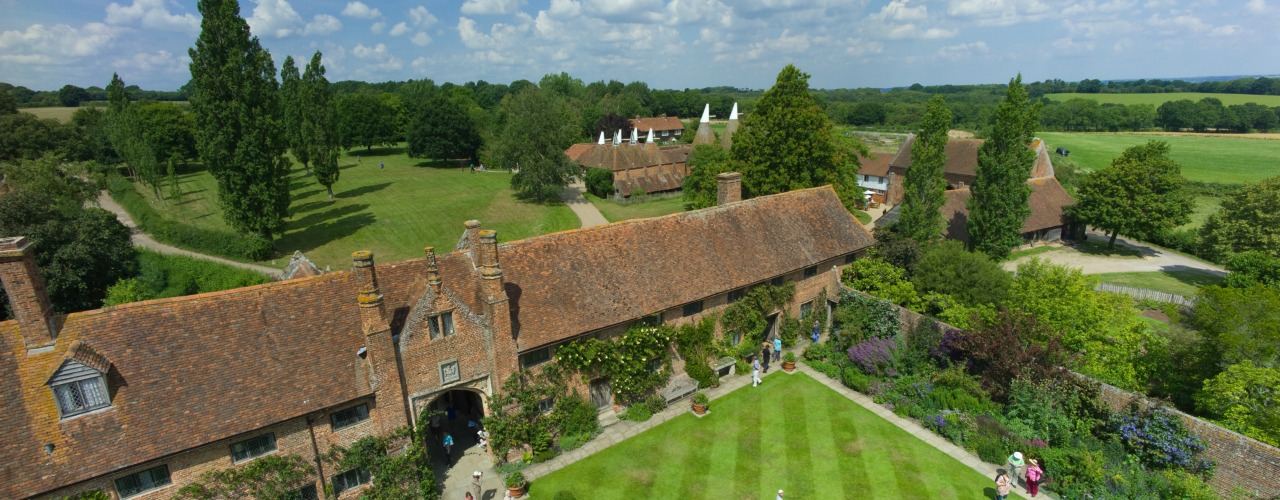 Aerial view of Sissinghurst Castle Garden