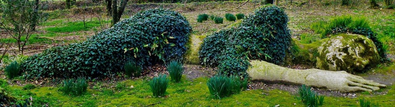 Statue in the Lost Gardens of Heligan