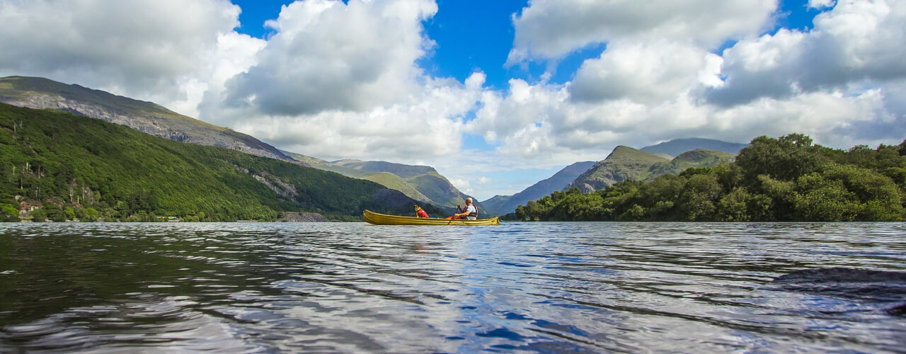 A glacial lake in Snowdonia National Park