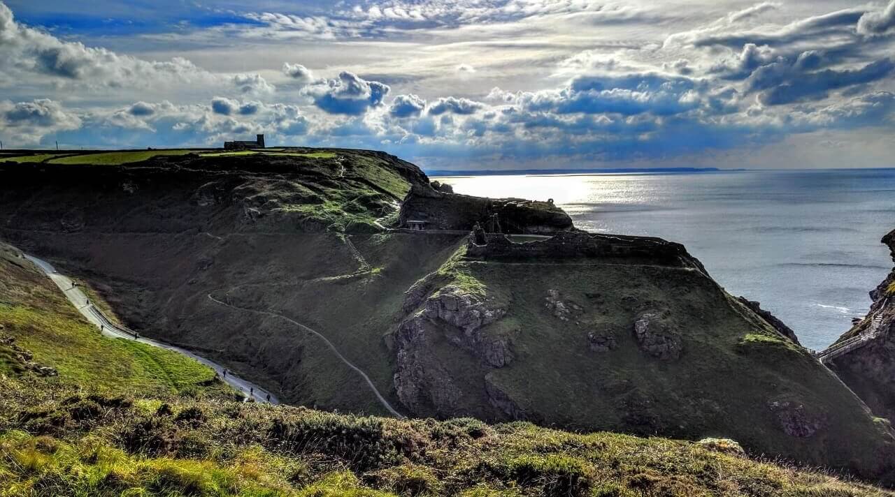 Tintagel Castle in Cornwall