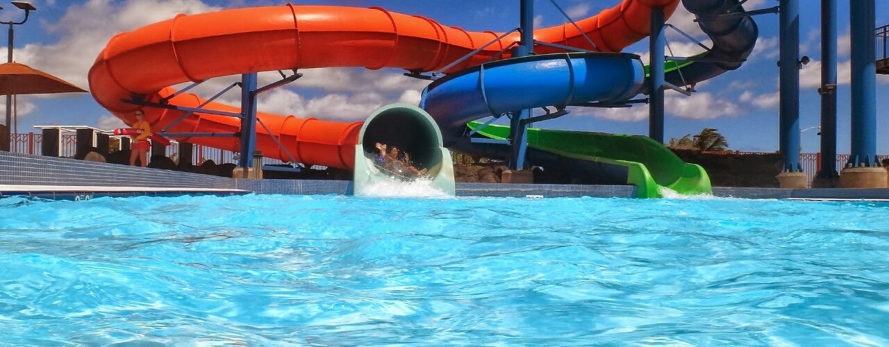 A water park in Devon