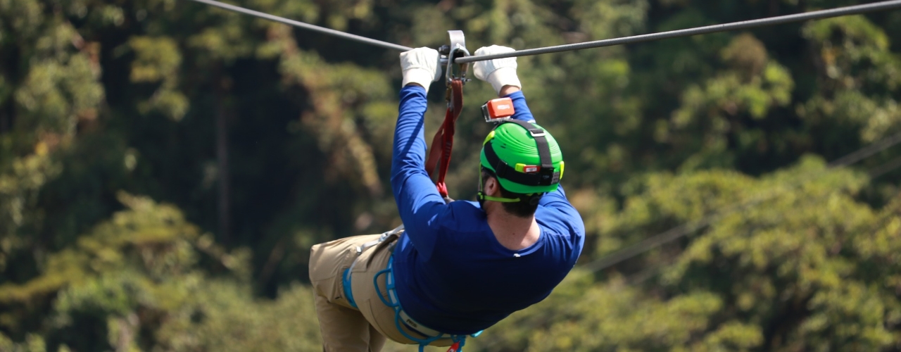 Ziplining at Go Ape Dalby in the Great Yorkshire Forest